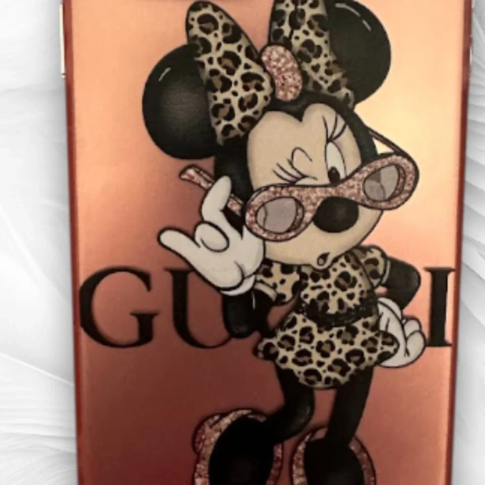 Cartoon Chic Design Stylish Pink Glossy iPhone Case iPhone 14 Pro Max